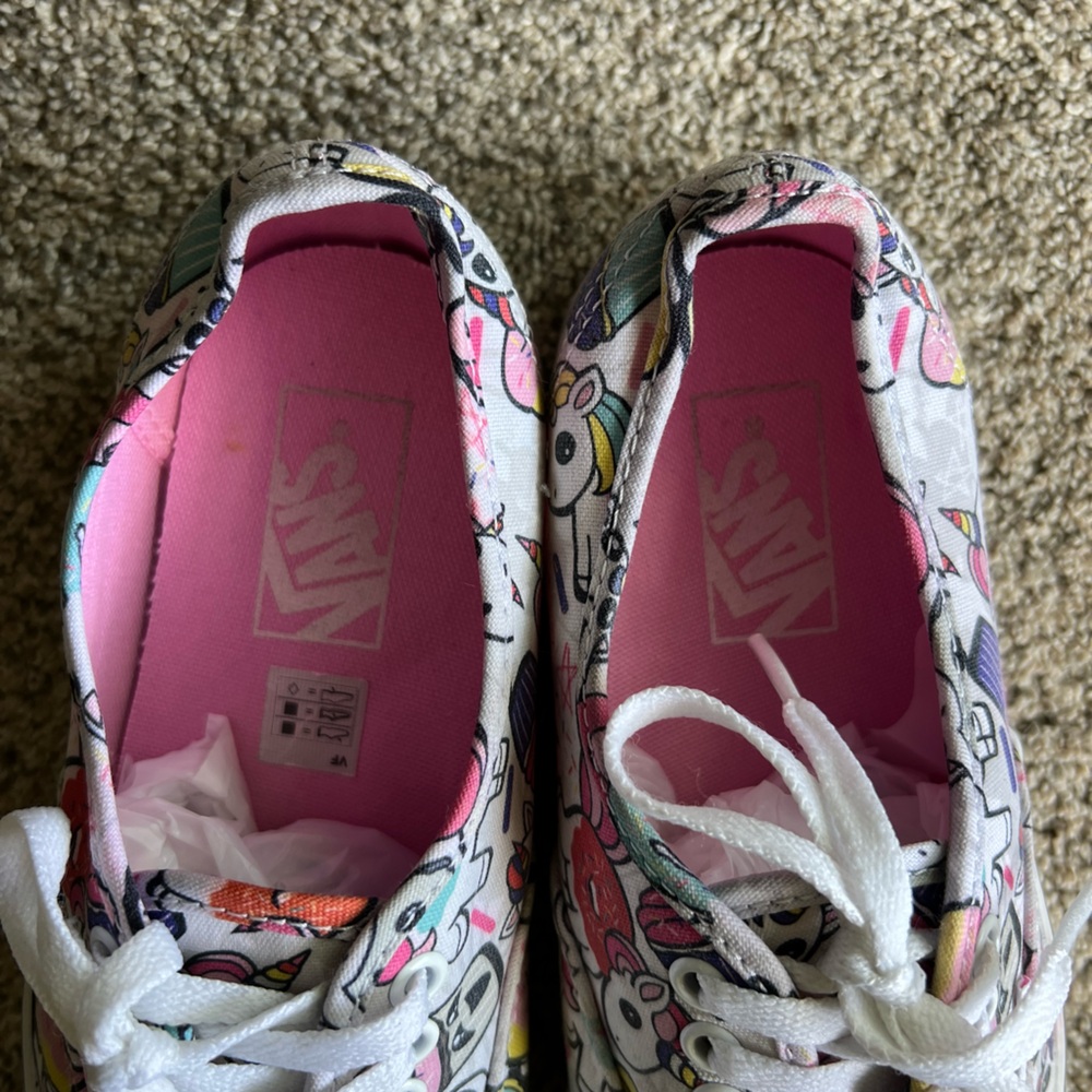 Colorful Unicorn and Cupcake Vans Sneakers - Picture 6 of 9